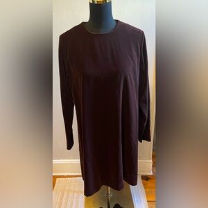 AKA Eddie Bauer Velvet Vintage 90’s Women’s Dress Maroon Made In Hong Kong (12P)